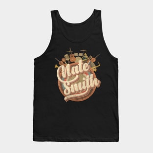 Music Tour Vintage Retro // Nate Smith Tank Top